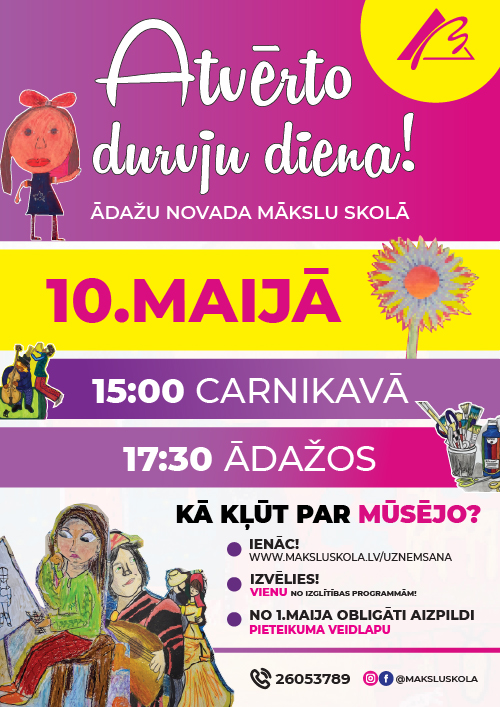 Atvērto durvju diena - 10.maijā!