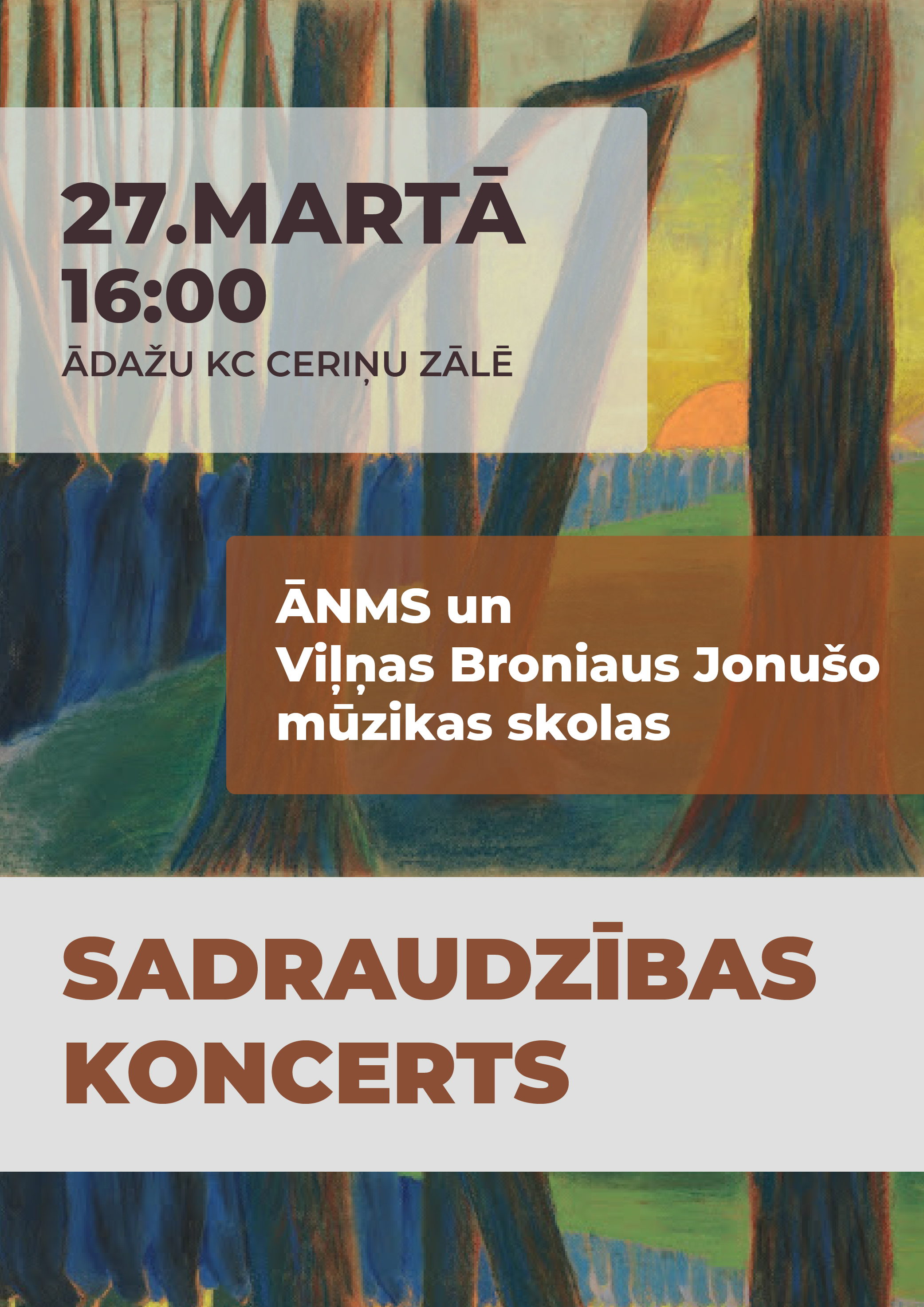 Sadraudzības koncerts ar Viļņas Broniaus Jonušo mūzikas skolu
