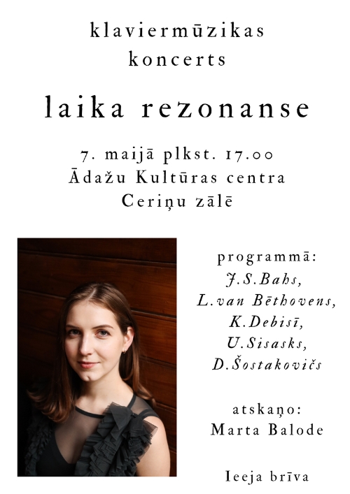 Laika rezonanse Klaviermūzikas koncerts
