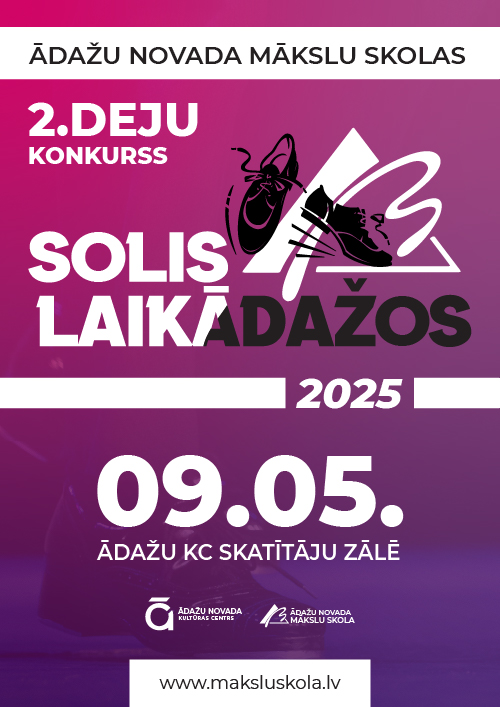 SOLIS LAIKĀ ĀDAŽOS 2025 AFIŠA