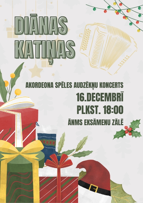 Diānas Katiņas akordeona spēles audzēkņu koncerts